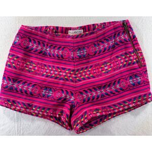 {BILLA BONG} Shorts Juniors Small Neon Lined Boho-Festival Summer ~